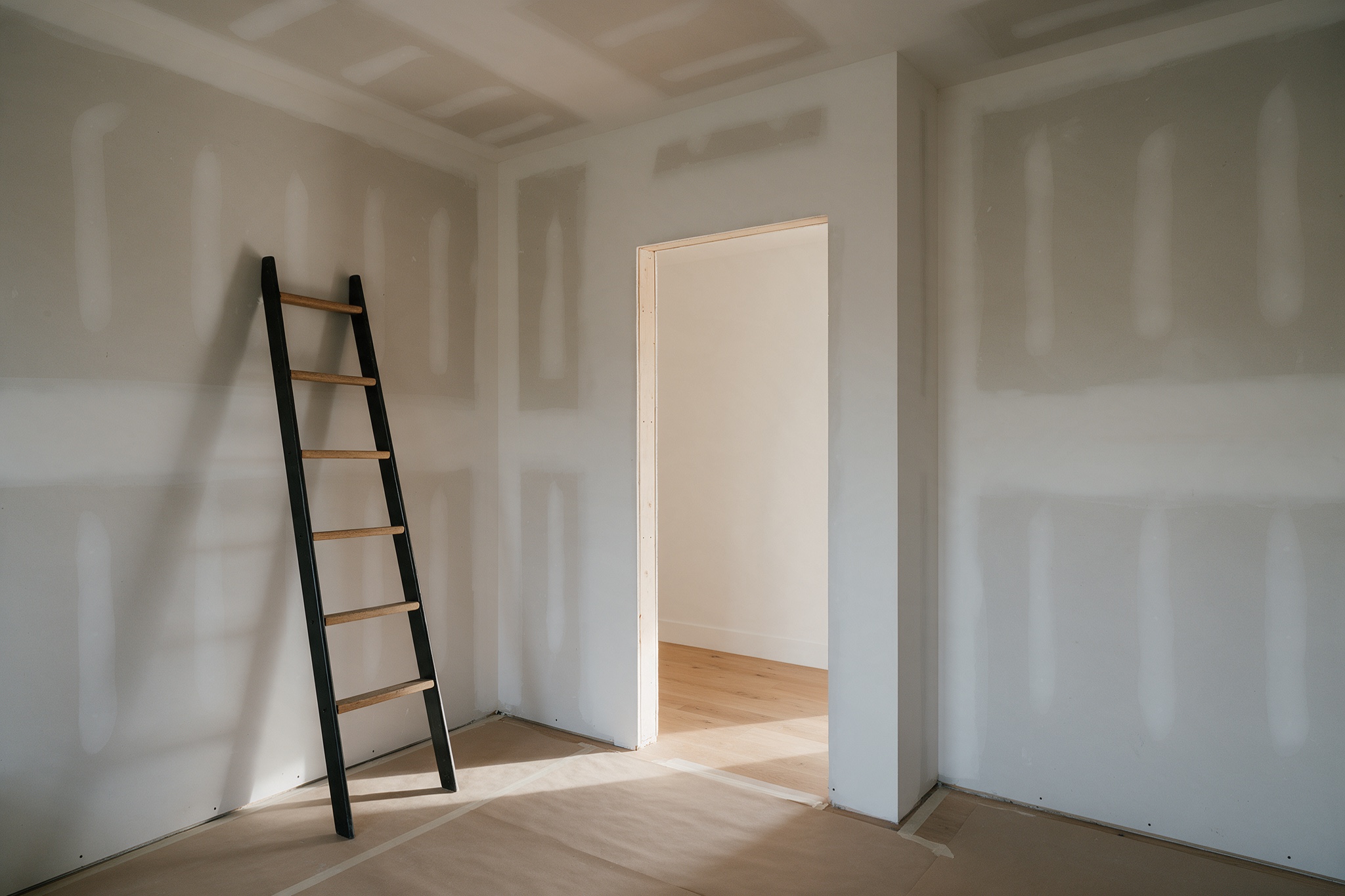 A room part-way through renovation